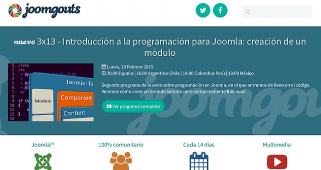 Joomgouts.com, hangouts sobre Joomla!