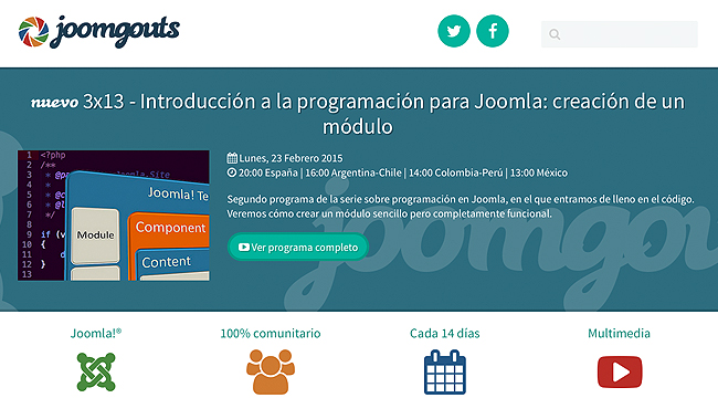 Joomgouts.com, hangouts sobre Joomla!